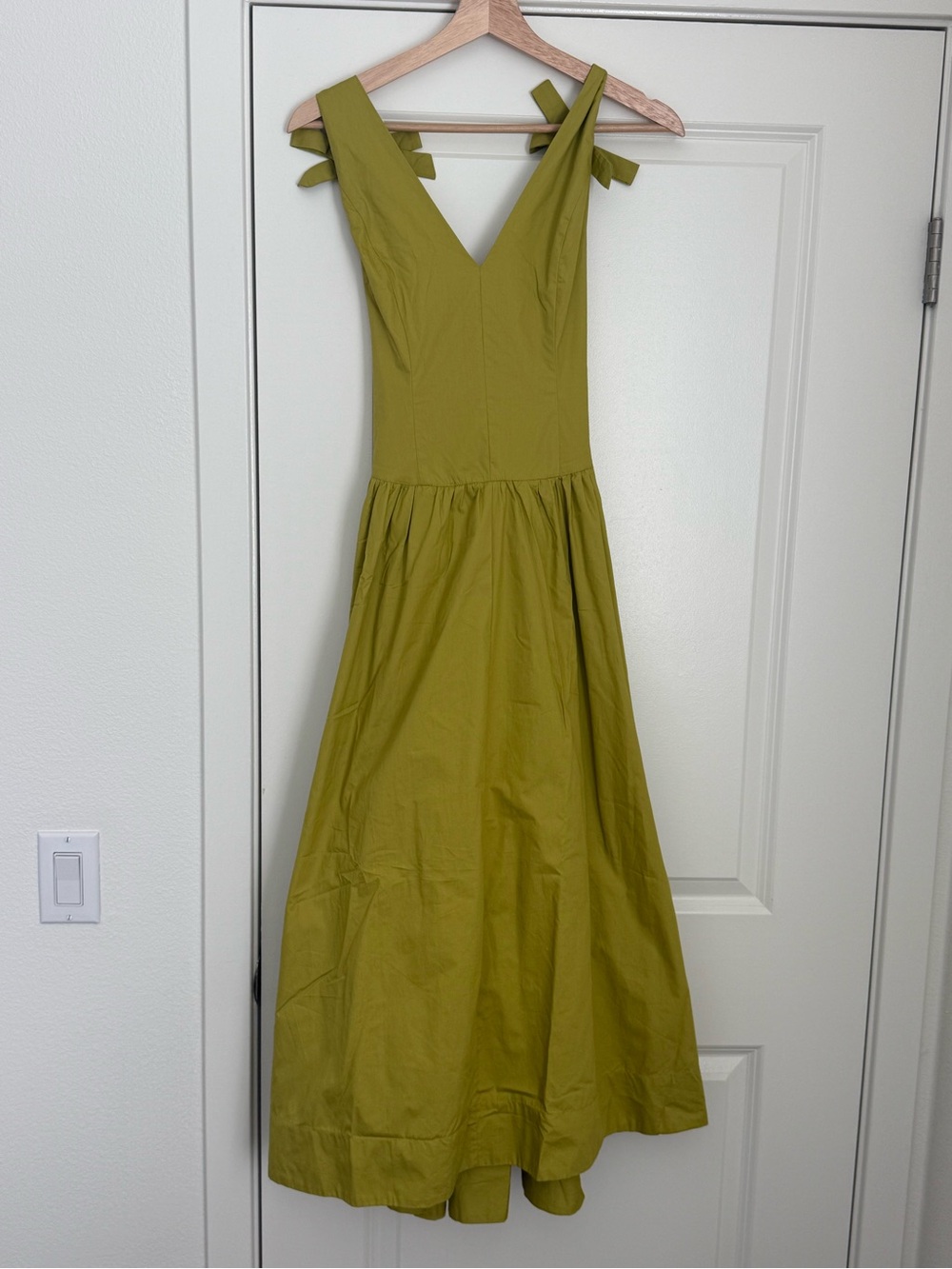 Worth Collective 100% Cotton Cece Dress in Lemon grass Size Small